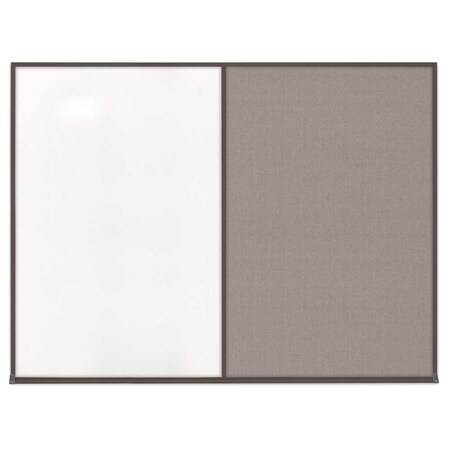 United Visual Products Double Door Radius Corkboard, 42"X32", G UV80025-GOLD-FORBO